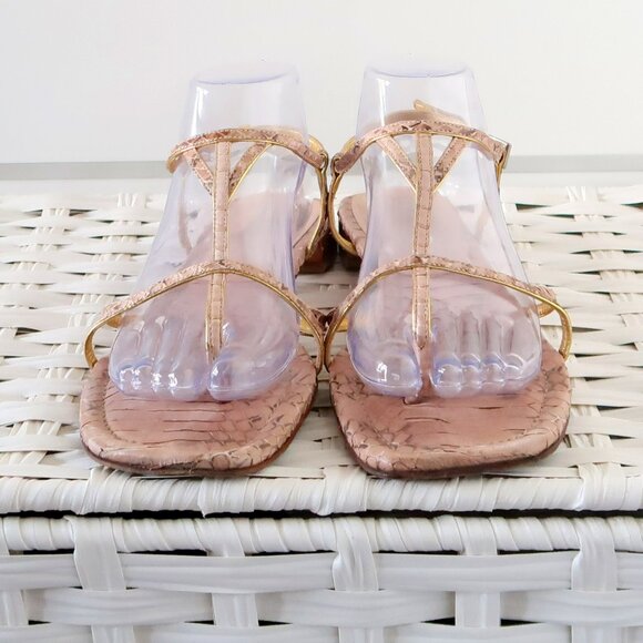 Prada Snakeskin Sandals Designer Summer Flats Casual Thong Sandals Flip Flops - Picture 10 of 16